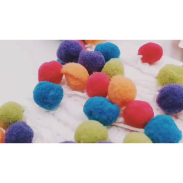 Wholesale Nylon Small Pom pom Ball Fringe Little Mini Pompom Trim